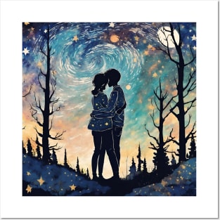 Platonic Friendship and Platonic Soulmates Van Gogh Starry Night Sky Posters and Art